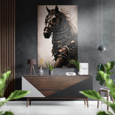 Warrior's Horse Brushed Aluminum Dibond Wall Art.